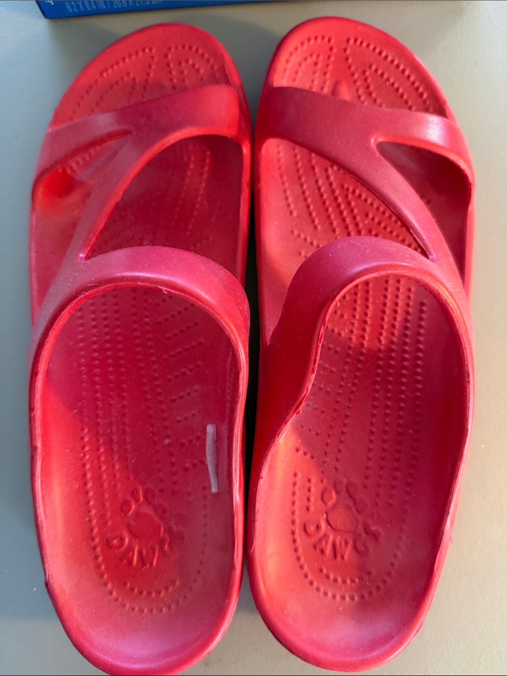 Dawgs Red Slip-On Comfort Sandals